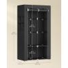 imageSONGMICS Portable Closet Wardrobe Closet Organizer with Cover 4 Hanging Rods and Shelves 4 Side Pockets 669 x 177 x 657 Inches Large Capacity for Bedroom Living Room Ink Black URYG094B02Ink Black