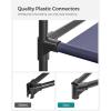 imageSONGMICS Portable Closet Wardrobe Closet Organizer with Cover 4 Hanging Rods and Shelves 4 Side Pockets 669 x 177 x 657 Inches Large Capacity for Bedroom Living Room Ink Black URYG094B02Dark Blue