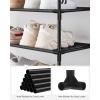 imageSONGMICS Shoe Rack 10 Tier Storage Organizer for up to 40 Pairs of Shoes and Boots Metal Frame and NonWoven Fabric Shelves Stackable for Entryway Bedroom Black ULSR210B02