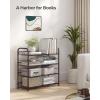 imageSONGMICS Stackable Shoe Rack 4 Tier Metal Shoes Rack Storage Shelf Holds up to 20 Pairs Shoes Adjustable Slanted Shelves Shoe Tower Organizer for Closet Entryway Small Spaces BlackBronze