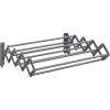 imageSONGMICS Clothes Drying Rack WallMounted Drying Rack Clothing Accordion Laundry Rack 9 Staggered Hanging Rods Expandable and Retractable Steel Cloud White ULLR806W01Dove Gray