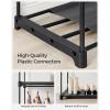 imageSONGMICS Closet Wardrobe Portable Closet for Bedroom Clothes Rail with NonWoven Fabric Cover Clothes Storage Organizer 551 x 169 x 685 Inches Black URYG02BKBlack