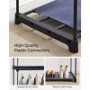 imageSONGMICS Closet Wardrobe Portable Closet for Bedroom Clothes Rail with NonWoven Fabric Cover Clothes Storage Organizer 551 x 169 x 685 Inches Black URYG02BKDark Blue