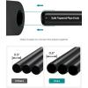 imageSONGMICS Closet Wardrobe Portable Closet for Bedroom Clothes Rail with NonWoven Fabric Cover Clothes Storage Organizer 551 x 169 x 685 Inches Black URYG02BKGrey