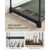 imageSONGMICS Closet Wardrobe Portable Closet for Bedroom Clothes Rail with NonWoven Fabric Cover Clothes Storage Organizer 551 x 169 x 685 Inches Black URYG02BKSage Green