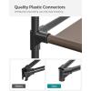 imageSONGMICS Closet Wardrobe Portable Closet for Bedroom Clothes Rail with NonWoven Fabric Cover Clothes Storage Organizer 59 x 177 x 69 Inches 12 Compartments Black ULSF03HTaupe