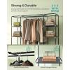 imageSONGMICS Closet Wardrobe Portable Closet for Bedroom Clothes Rail with NonWoven Fabric Cover Clothes Storage Organizer 59 x 177 x 69 Inches 12 Compartments Black ULSF03HGrey