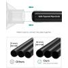 imageSONGMICS Portable Closet Clothes Storage Organizer with 6 Shelves 1 Clothes Hanging Rail NonWoven Fabric Closet Metal Frame 346 x 177 x 661 Inches Grey URYG84GYBlack