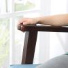 imageSONGMICS Accent Leisure Chair MidCentury Modern Arm Chair with Solid Wood Armrests and Legs 1Seat Cushioned Sofa for Living Room Bedroom Balcony Studio Light Gray ULAC001G01Lake Blue