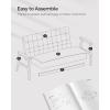 imageSONGMICS Accent Leisure Chair MidCentury Modern Arm Chair with Solid Wood Armrests and Legs 1Seat Cushioned Sofa for Living Room Bedroom Balcony Studio Light Gray ULAC001G01Dove Gray