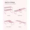imageSONGMICS Cabinet Organizer Shelf Set of 2 Kitchen Counter Shelves Kitchen Storage Spice Rack Stackable Expandable Metal and Engineered Wood Ink Black and Ebony Black UKCS02B01Jelly Pink