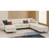 imageSONGMICS HOME Modular Sectional Sofa Convertible 5Seat UShaped Couch with Ottoman Deep Seat Sectional Couches for Living Room Slate Gray ULCS063G01Cream White