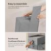 imageSONGMICS Set of 2 Large Size Wardrobe Clothes Organizers 6Compartment Foldable Drawer Organizers with Handles 165 x 118 x 67 Inches for Pants Sweaters Jeans Dove Gray URUS009G02Dove Gray