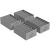 imageSONGMICS Set of 2 Large Size Wardrobe Clothes Organizers 6Compartment Foldable Drawer Organizers with Handles 165 x 118 x 67 Inches for Pants Sweaters Jeans Dove Gray URUS009G02Dove Gray