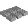imageSONGMICS Set of 2 Large Size Wardrobe Clothes Organizers 6Compartment Foldable Drawer Organizers with Handles 165 x 118 x 67 Inches for Pants Sweaters Jeans Dove Gray URUS009G02Dove Gray