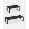 imageSONGMICS Spice Rack Expandable Kitchen Countertop Shelf Small Cupboard Organizer Metal SpaceSaving Tabletop Shelf Matte White UKCS007W01Matte Black