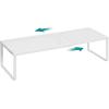 imageSONGMICS Spice Rack Expandable Kitchen Countertop Shelf Small Cupboard Organizer Metal SpaceSaving Tabletop Shelf Matte White UKCS007W01Matte White