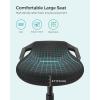 imageSONGMICS Standing Desk Chair Adjustable Ergonomic Wobble Stool 236333 Inches Drafting Chair Swivel Sitting Balance Stool Synthetic Leather Upholstery AntiSlip Bottom Pad Ink Black UOSC12BKClassic Black
