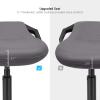 imageSONGMICS Standing Desk Chair Adjustable Ergonomic Wobble Stool 236333 Inches Drafting Chair Swivel Sitting Balance Stool Synthetic Leather Upholstery AntiSlip Bottom Pad Ink Black UOSC12BKSlate Gray