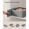 imageSONGMICS Drawer OrganizerDresser Drawer Organizers Set of 12 Foldable Fabric Storage Bins for Socks Underwear Bras Ties Scarves Cloud White URDZ006W02Dove Gray