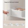 imageSONGMICS Drawer OrganizerDresser Drawer Organizers Set of 12 Foldable Fabric Storage Bins for Socks Underwear Bras Ties Scarves Cloud White URDZ006W02Cloud White