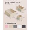 imageSONGMICS Drawer OrganizerDresser Drawer Organizers Set of 12 Foldable Fabric Storage Bins for Socks Underwear Bras Ties Scarves Cloud White URDZ006W02Sand Beige