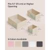 imageSONGMICS Drawer OrganizerDresser Drawer Organizers Set of 12 Foldable Fabric Storage Bins for Socks Underwear Bras Ties Scarves Cloud White URDZ006W02Sand Beige