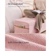imageSONGMICS HOME Storage Ottoman Bench Storage Chest 157 x 433 x 157 Inches End of Bed Bench 27 Gal 103 L for Bedroom Entryway Living Room Jelly Pink ULSF533R01