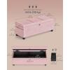 imageSONGMICS HOME Storage Ottoman Bench Storage Chest 157 x 433 x 157 Inches End of Bed Bench 27 Gal 103 L for Bedroom Entryway Living Room Jelly Pink ULSF533R01