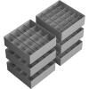 imageSONGMICS Set of 4 Drawer Organizers Closet Organizers for Underwear 80 Cells Foldable Sock Holders 118 x 118 x 39 Inches for Storing Socks Ties Belts Dove Gray URUS011G01Dove Gray