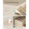 imageSONGMICS Set of 4 Drawer Organizers Closet Organizers for Underwear 80 Cells Foldable Sock Holders 118 x 118 x 39 Inches for Storing Socks Ties Belts Dove Gray URUS011G01Sand Beige