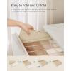 imageSONGMICS Set of 4 Drawer Organizers Closet Organizers for Underwear 80 Cells Foldable Sock Holders 118 x 118 x 39 Inches for Storing Socks Ties Belts Dove Gray URUS011G01Sand Beige