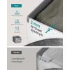imageSONGMICS Storage Cubes 13Inch NonWoven Fabric Bins with Double Handles Set of 8 Closet Organizers for Shelves Foldable for Clothes Cattail Gray UROB833G01Cattail Gray