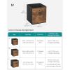 imageSONGMICS Storage Cubes Set of 8 Storage Bins Foldable Fabric Storage Boxes 13 x 13 x 13 Inches Fit Cube Storage Unit for Clothes Bedroom Living Room Rustic Brown and Ink Black URFB833B01M 118L x 118W x 118H 