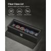 imageSONGMICS Watch Box 12Slot Watch Case with Large Glass Lid Removable Watch Pillows Watch Box Organizer Gift for Loved Ones Black Synthetic Leather Greenish Beige Lining UJWB12BEBlack  Wine Red