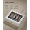 imageSONGMICS Watch Box 12Slot Watch Case with Large Glass Lid Removable Watch Pillows Watch Box Organizer Gift for Loved Ones Black Synthetic Leather Greenish Beige Lining UJWB12BECloud White  Cappuccino Beige