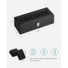 imageSONGMICS Watch Box 12Slot Watch Case with Large Glass Lid Removable Watch Pillows Watch Box Organizer Gift for Loved Ones Black Synthetic Leather Greenish Beige Lining UJWB12BEBlack  Black