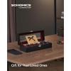 imageSONGMICS Watch Box 12Slot Watch Case with Large Glass Lid Removable Watch Pillows Watch Box Organizer Gift for Loved Ones Black Synthetic Leather Greenish Beige Lining UJWB12BEBlack  Wine Red