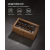 imageSONGMICS 12Slot Watch Box 2Tier Watch Display Case with Large Glass Lid Removable Watch Pillows Velvet Lining Jewelry Box Gift Idea Ebony Black UJOW012B01Rustic Walnut