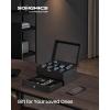 imageSONGMICS 12Slot Watch Box 2Tier Watch Display Case with Large Glass Lid Removable Watch Pillows Velvet Lining Jewelry Box Gift Idea Ebony Black UJOW012B01Ink Black