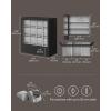 imageSONGMICS 12Slot Wooden Watch Box Display Case With Window Cabinet With Solid Wood Veneer Velvet Lining Vertical Storage Space Saving Gift Idea Ebony Black UJOW014B01Ebony Black