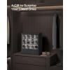 imageSONGMICS 12Slot Wooden Watch Box Display Case With Window Cabinet With Solid Wood Veneer Velvet Lining Vertical Storage Space Saving Gift Idea Ebony Black UJOW014B01Ebony Black