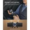 imageSONGMICS 24Slot Watch Box Lockable Storage Case With Glass Lid Ink Black Synthetic Leather Dove Gray Lining Gift Idea UJWB024Ink Black