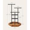 imageSONGMICS Jewelry Holder Jewelry Organizer 3 Tiers and 1 Tray Gift for Mom Jewelry Display Stand with Metal Frame Necklace Earring Bracelet Holder for Rings Jelly Pink and Cloud WhiteInk Black  Caramel Brown