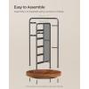 imageSONGMICS Jewelry Stand Rotating Jewelry Display 4 Independent Sections Metal Frame with Bottom Tray Jewelry Organizer for Necklaces Bracelets Earrings Rings Gift Idea White UJJS023W01Black