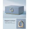 imageSONGMICS 2Layer Jewelry Box Jewelry Organizer with Handle Removable Jewelry Tray Jewelry Storage Floating Effect 81 x 94 x 43 Inches Gift for Mom Gift Idea Jelly Pink UJBC165R01Misty Blue