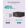 imageSONGMICS 2Layer Jewelry Box Jewelry Organizer with Handle Removable Jewelry Tray Jewelry Storage Floating Effect 81 x 94 x 43 Inches Gift for Mom Gift Idea Jelly Pink UJBC165R01Black