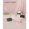 imageSONGMICS Jewelry Box Travel Jewelry Case 2Layer Jewelry Holder Organizer Portable Versatile Earring Storage for Larger Accessories Retro Green UJBC166C04Jelly Pink
