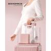 imageSONGMICS Jewelry Box Travel Jewelry Case 2Layer Jewelry Holder Organizer Portable Versatile Earring Storage for Larger Accessories Retro Green UJBC166C04Jelly Pink