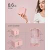 imageSONGMICS Jewelry Box Travel Jewelry Case 2Layer Jewelry Holder Organizer Portable Versatile Earring Storage for Larger Accessories Retro Green UJBC166C04Jelly Pink